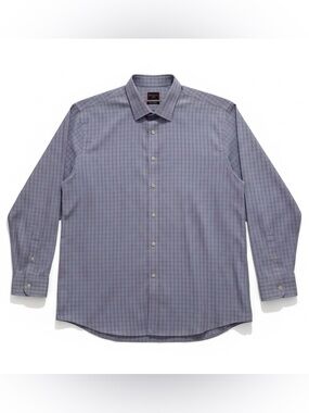 UNTUCKit Men’s Wrinkle Free Regular Fit Blue Pink Button Up XXXL 3X